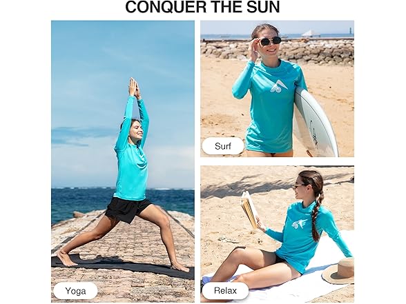 Kanu Surf Women's Aqua Rashguard (XL)