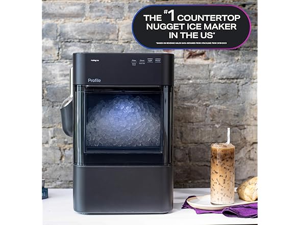 GE Profile Opal 2.0 Ultra Nugget Ice Maker, Black - Gallery 7