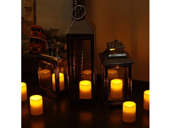 GiveU Flameless Flickering Plastic Led Candle, 6-Pack