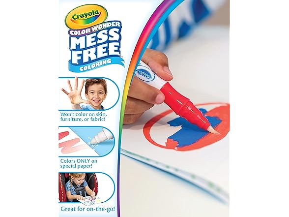 Crayola Color Wonder Paintbrush Pens & Paper