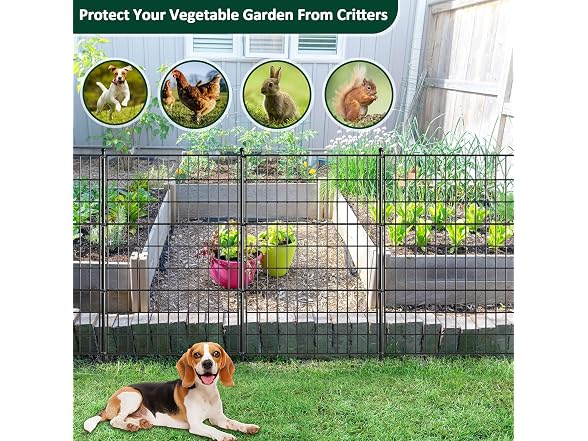 LUCKPRO 10 Pack Dog Fence Outdoor
