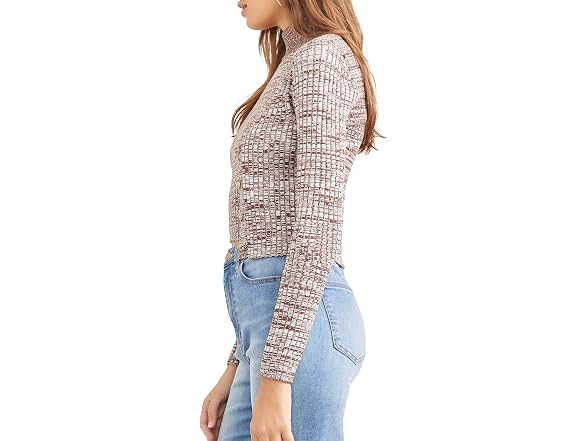 Forever 21 (S) Marled Cardigan Sweater Brown