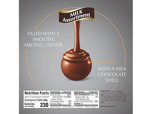 Lindt LINDOR Milk Assorted Truffles 15oz