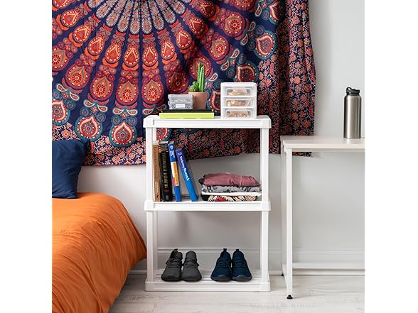 IRIS USA 3-Tier Light Duty Plastic Shelving
