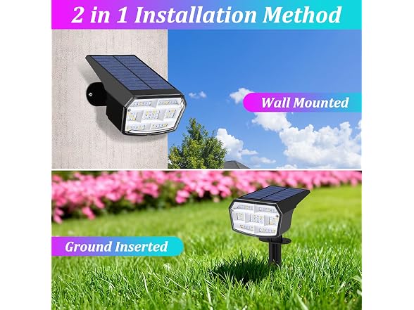 BesLowe Official 6-Pack Solar Spot Light