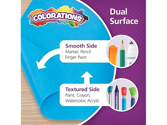 Colorations Bright Blue Paper Roll 36" x 1000'