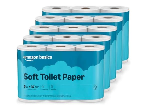 Amazon Basics Toilet Paper 30 Rolls