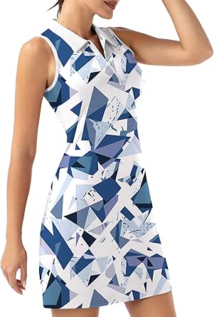 Fkeep Women Golf Tennis Dress Sport Zipper Shorts - Gallery 23