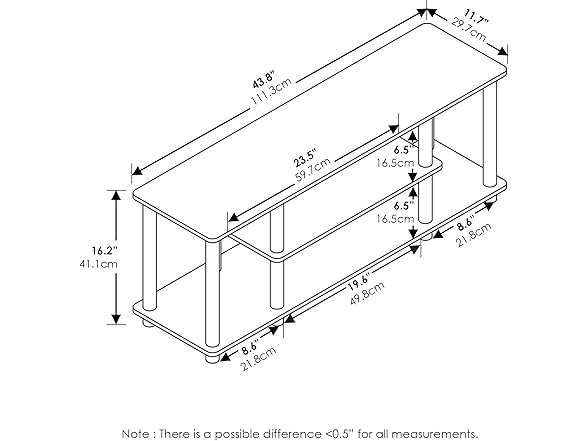 Furinno 3-Tier Entertainment TV Stand
