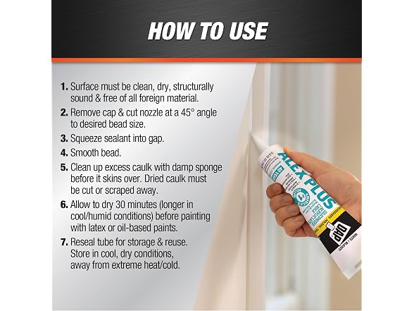 DAP 18128 Alex Plus Acrylic Latex Caulk