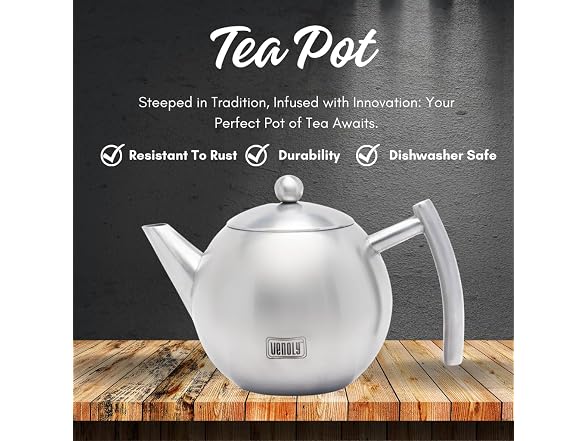 Venoly Stainless Steel Teapot (1.5L)