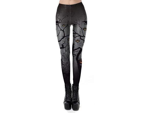 Gludear Women (Large-X-Large) Halloween High Pants