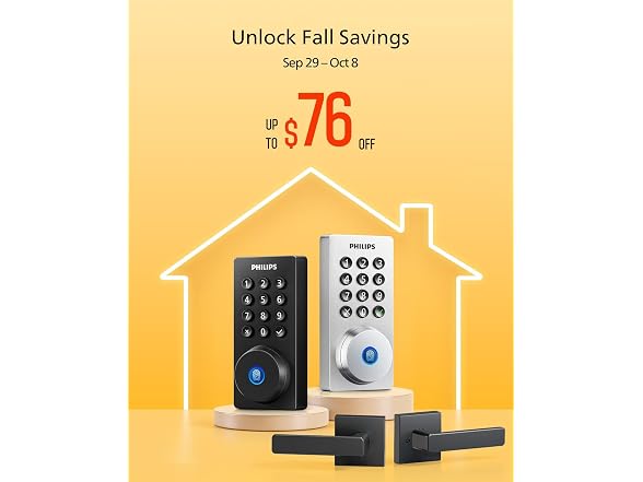 Philips DDL-242X-1HW-L WiFi Keypad Door Handle Lock