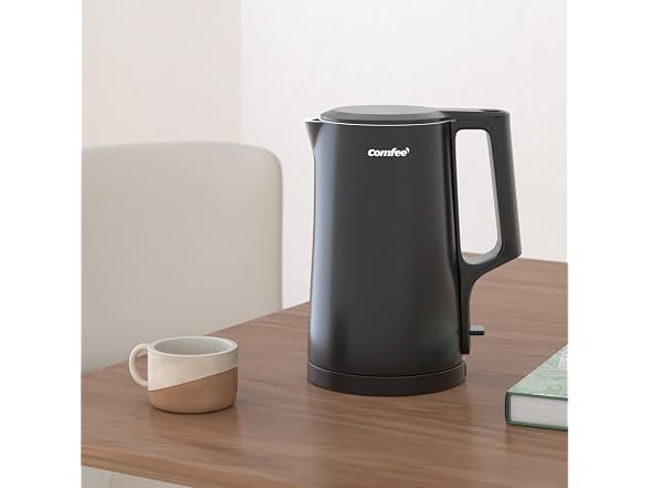COMFEE' 1.7L Double Wall Electric Tea Kettle - Gallery 2