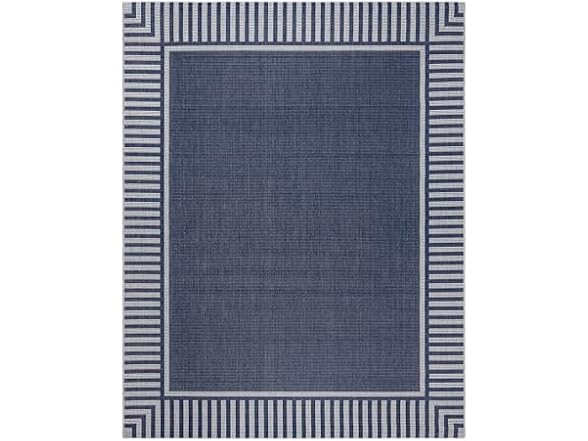 Gertmenian Flatweave Rug 9x13 Klano Navy
