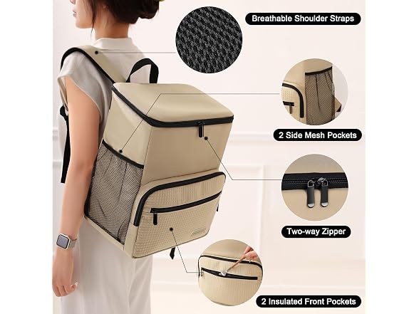 MIRASON Insulated Cooler Backpack