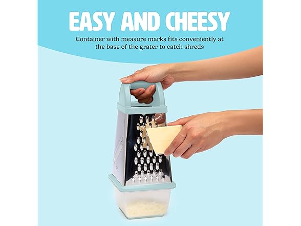 Tasty Box Grater with Storage Container & Lid