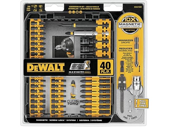 DeWalt DWA2T40IR 40 Piece Impact Ready Kit