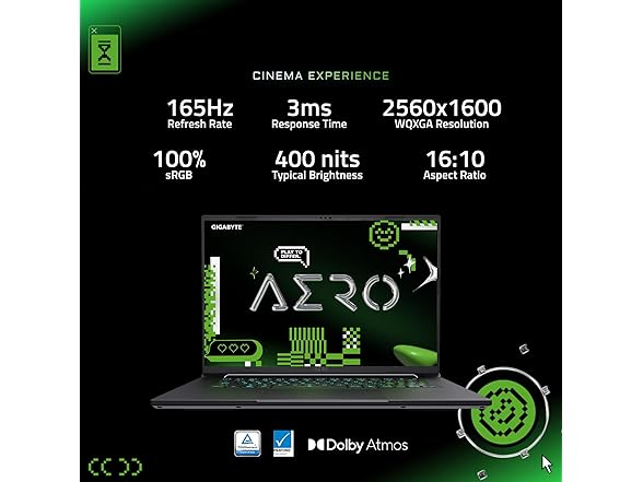 GIGABYTE AERO X16 Copilot+ 16" Gaming Laptop