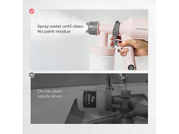 TILSWALL Dreamer400AC HVLP Paint Sprayer Pink