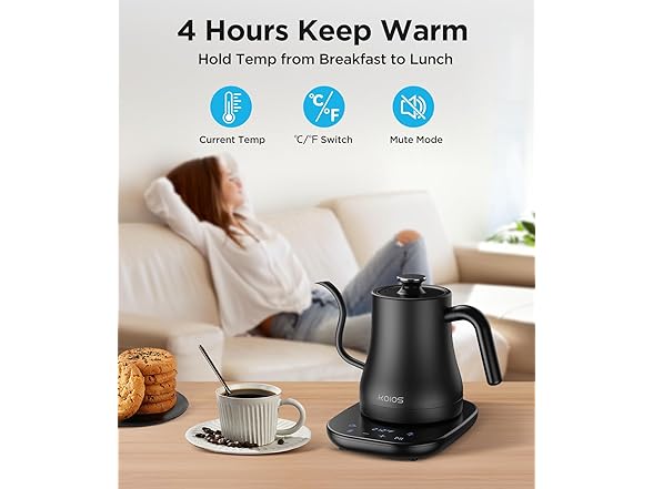 0.8L Black Electric Kettle