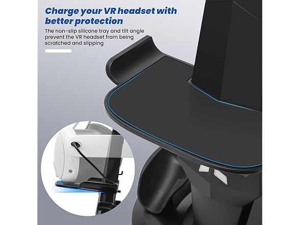 Lampelc VR Charging Dock for Meta Quest 3S/3/2