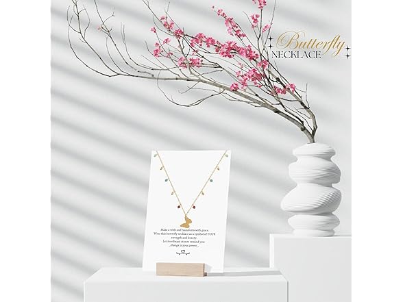 JOSEMVALE Butterfly Necklace Green