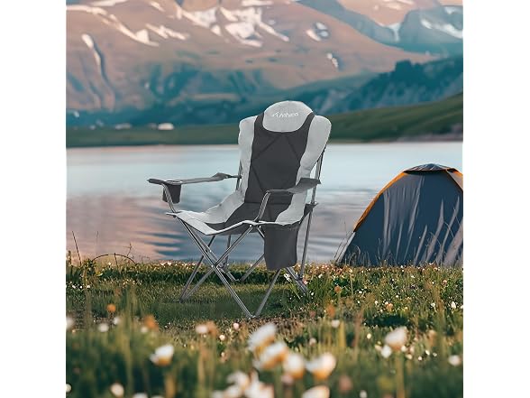 Aohanoi Grey Heavy Duty Camping Chair
