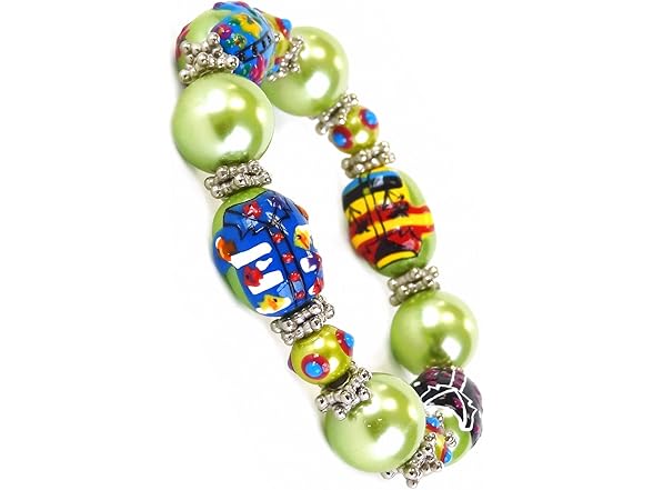 Linpeng Hawaiian Shirts Beads Bracelet