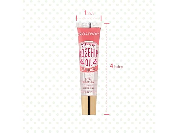 Ruby Kisses Vita-Lip Clear Gloss Rosehip Oil 6pk