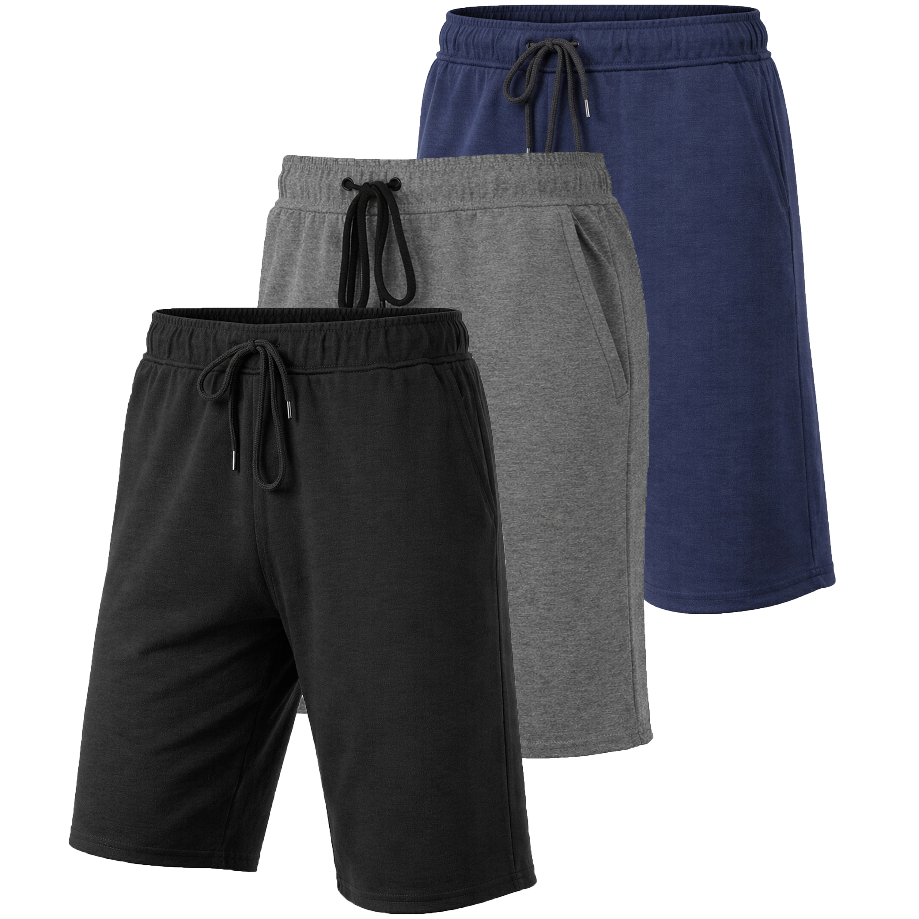3Pk Mens T/F Performance Shorts - Gallery 13