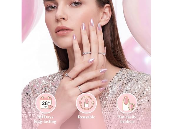 Press On Nails Short Almond Fake Nails