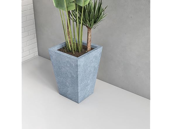 LeisureMod SP21AC Serene Planter Aged Concrete, 21"