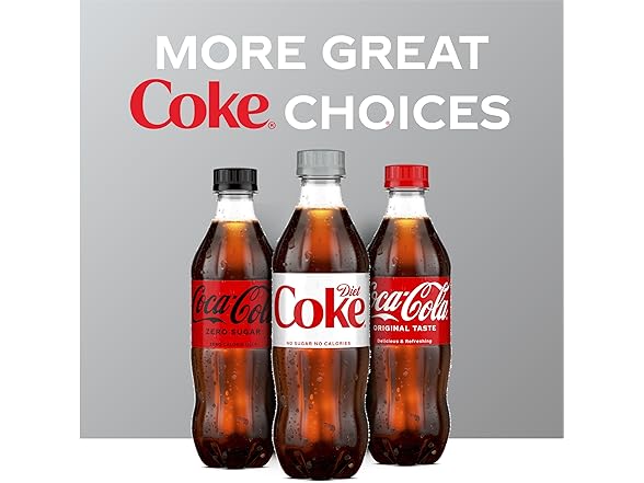 6PK Diet Coke Diet Soda, 16.9 fl oz Bottles