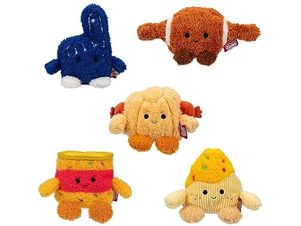 BumBumz 4.5-inch FundayBumz Plush 5-Pack - Tortilla Chip