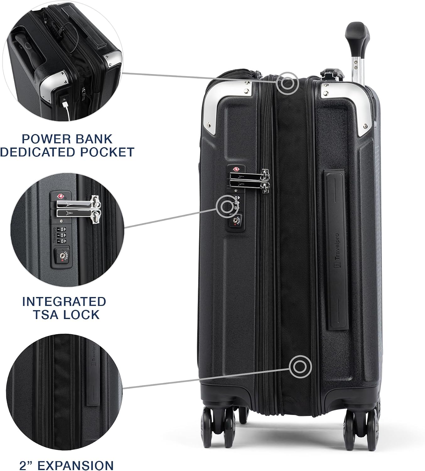 Travelpro Platinum Elite Hardside 20" Carry On w/ Laptop Pocket - Gallery 11