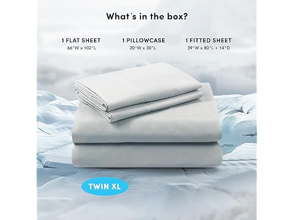 Comfort Spaces Coolmax Moisture Wicking Sheet Set, TwinXL