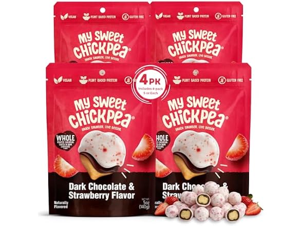 4Pk My Sweet Chickpea 5 Oz Chocolate Covered Chickpeas