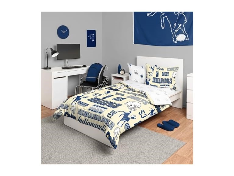 COLTS Retro Twin Bed Set