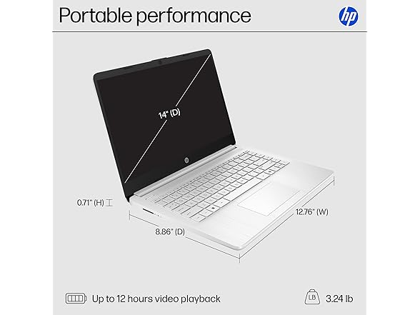 HP 14 inch Intel Laptop
