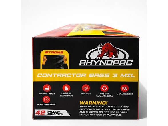 42 Gallon 3 Mil Contractor Trash Bag