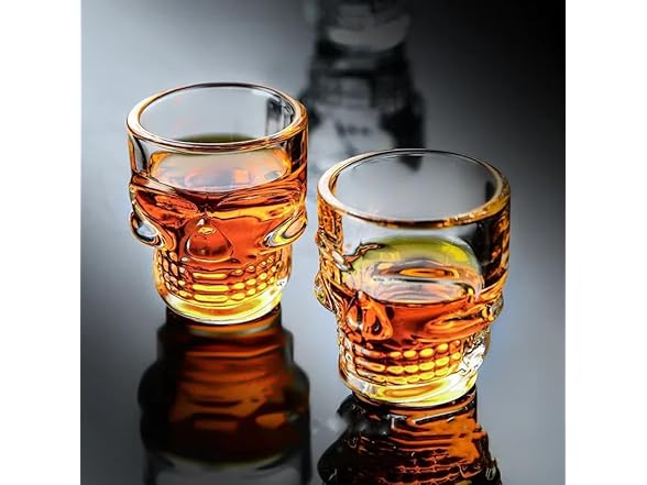 6-Pc Halloween Skull Shape Shot Glasses