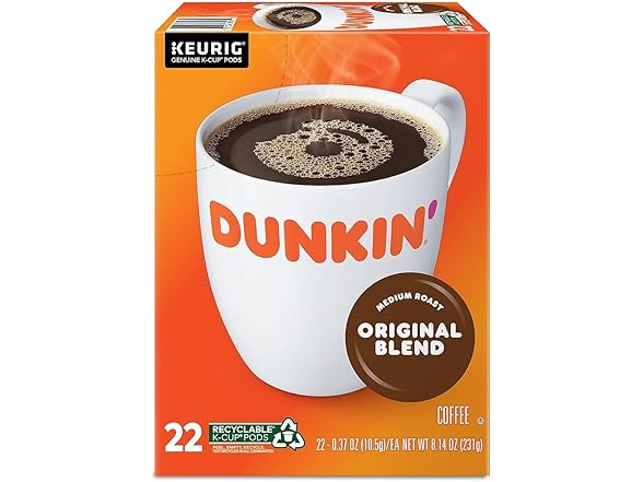 Dunkin' Original K-Cups, 22ct