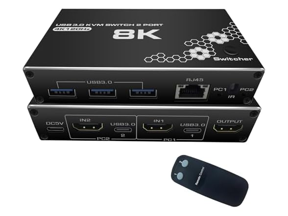 RIJER  4K/120HZ HDMI KVM Switch