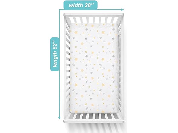 American Baby Company Crib Sheets, 3 Pack