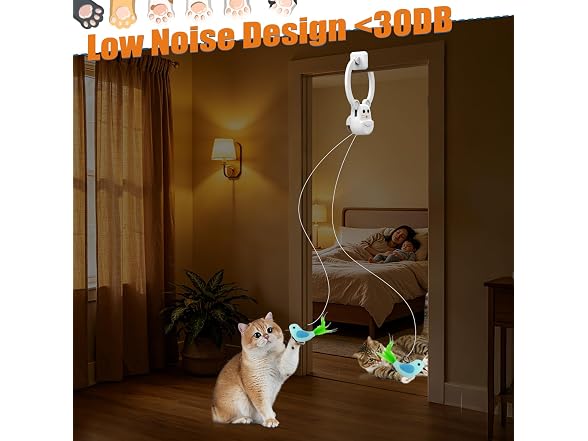 INKZOO Interactive Hanging Cat Toy - Gallery 6