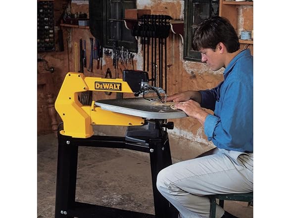 DEWALT DW788 Scroll Saw, 1.3 Amp 20 in Steel Blade