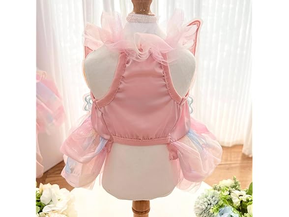 BAMY Butterfly Wings Dog Dress,Summer Cat Sk