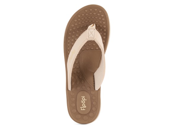 Womens Vegan Leather Thong Flip Flop