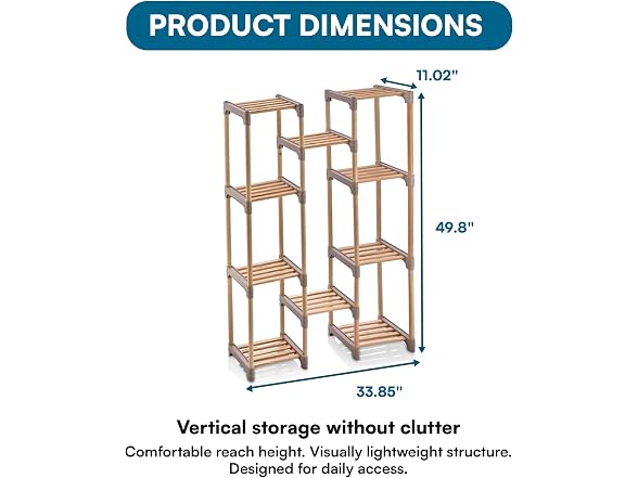 Honey-Can-Do 10-Tier Wood Plant Stand - Gallery 3
